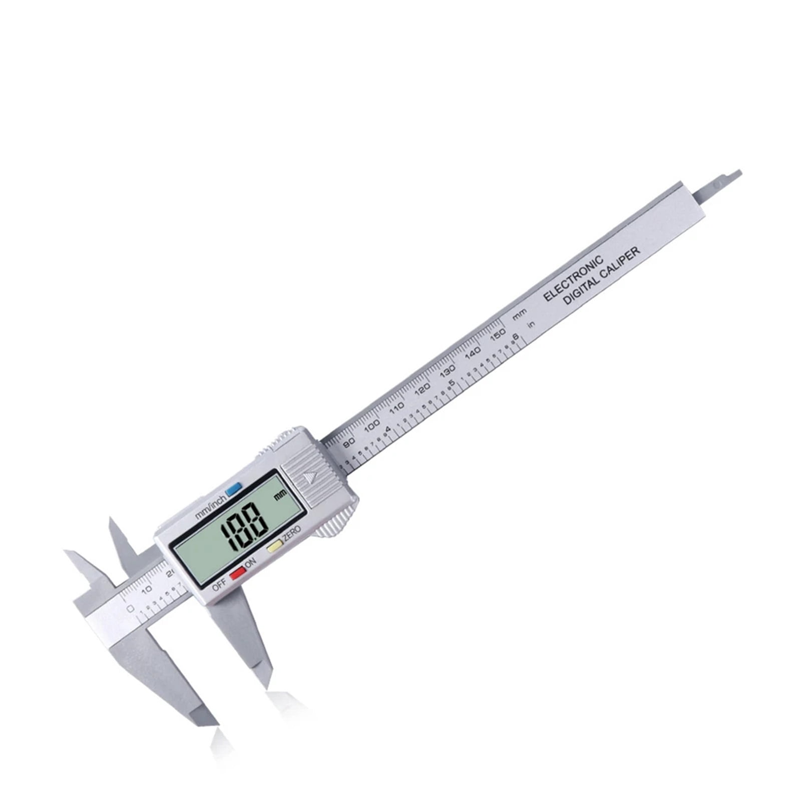 150mm/6Inch Digital Caliper Electronic Carbon Fiber Micrometer With Large LCD Screen Pachymeter For DIY/Household Measuring Tool ,Easy to Operate