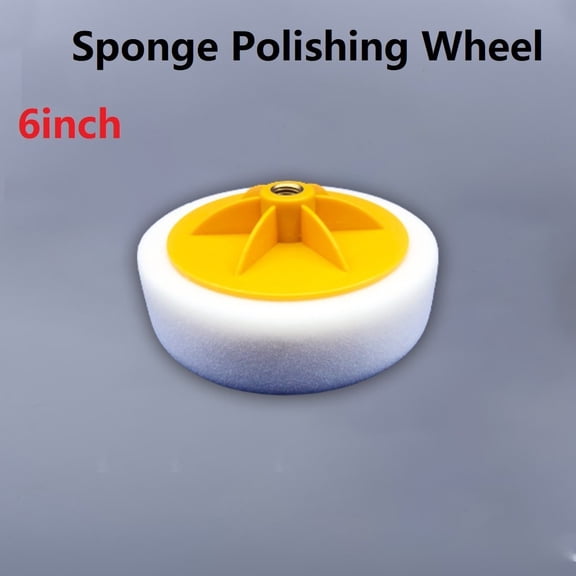 150mm Car Polishing Sponge Foam Buffing Wheel with 14mm Thread for Standard Compounding and Restoration