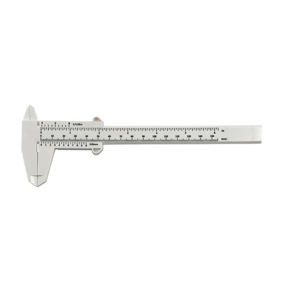 150mm Double Scale Plastic Vernier Caliper For Precisions Measurement With Inch and MM Marking for School Student