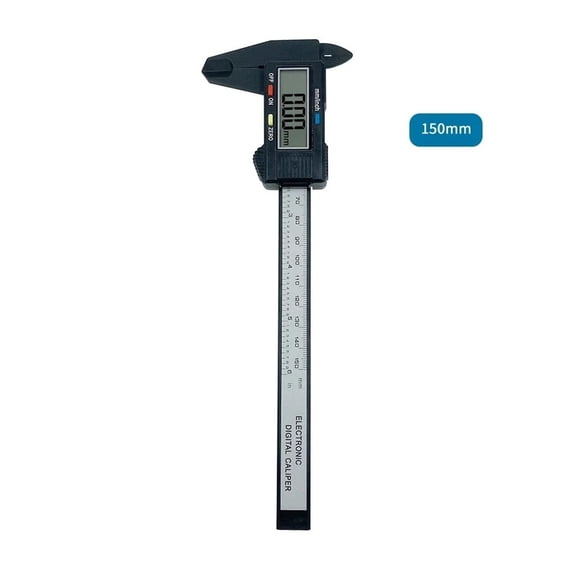 150mm Electronic Digital Caliper Carbon Fiber Micrometer Gauge - Accurate Precision for Inside & Outside Measurements
