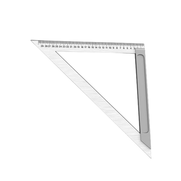 150mm Portable Stainless Steel Triangles Ruler with Clear Scale for Engineering Architecture Classroom Students Use