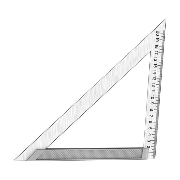 150mm Portable Stainless Steel Triangles Ruler with Clear Scale for Engineering Architecture Classroom Students Use