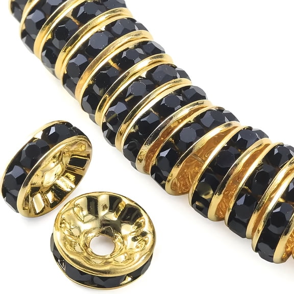 150pcs 8mm Copper Bead Rings - Handcrafted DIY Jewelry Accessories for Setting Gemstones, Crystals & DIY Crafts, Decorative Bead Rings for Earrings, Necklaces, Bracelets, Jewelry Making Supplies