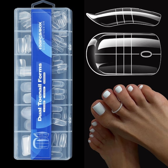 150pcs Accurate Scale Nail Forms For Rapid Extensions On Fingers Toes