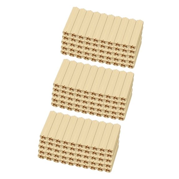 150pcs Brass Straight Female Thread Hex Standoff Spacer M3x5x20mm