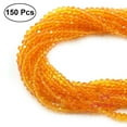 thumbnail image 1 of 150pcs DIY Faceted Rondelle Glass Crystal Beads for Jewellery Necklace Bracelet Making 3x4mm (Orange), 1 of 4
