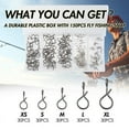 thumbnail image 1 of 150pcs Fishing Snaps Fly Fishing Quick Change Connect Flies Hooks Lures Clip, 1 of 7
