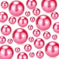 thumbnail image 1 of 150pcs Floating Pearls Vase Filler Beads Pink Centerpieces Beads No Hole Faux Beads Water Candle Beads, 1 of 9