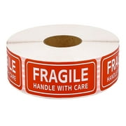 150pcs Fragile Label Stickers Handle with Care Shipping Moving Stickers (Red)