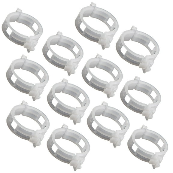 WEAVILUX Horticultural Clip Garden Clip White 150pcs for Supporting Stems