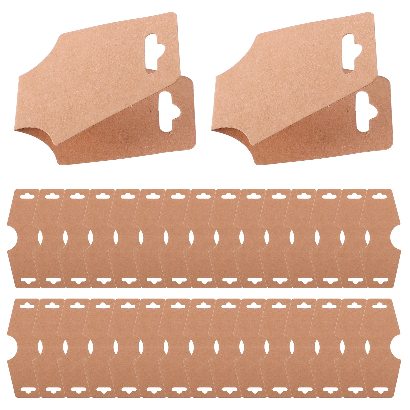 CHADWICK Jewelry Display Cards With Bags – Adhesive Back, 4.7x1.77", Matte Black
