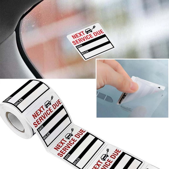 150pcs/roll Labels for Car Maintenance Service, Waterproof & Removable