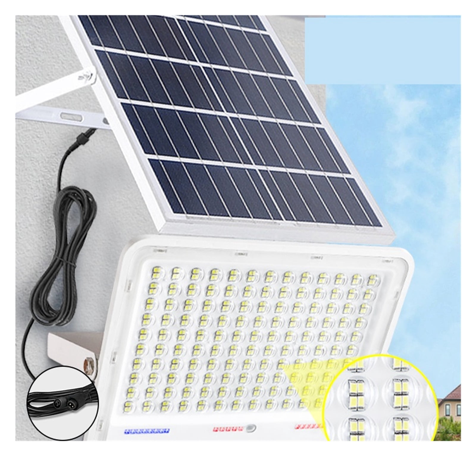 150w solar reflector spotlights 5000mah solar wall lamp waterproof garden solar light Exterior Split Street Lamp