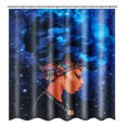 thumbnail image 1 of 150x180cm Colorful Flower Peacock Waterproof Shower Curtain, 1 of 6