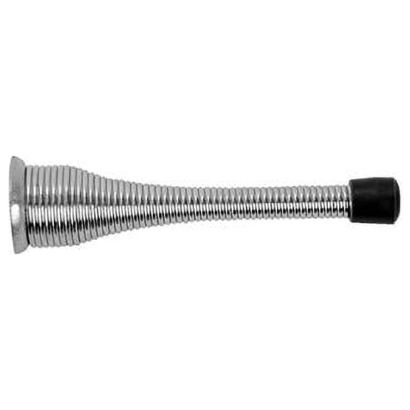 1510-619 3 in. Base Board Spring Door Stop - Satin Nickel