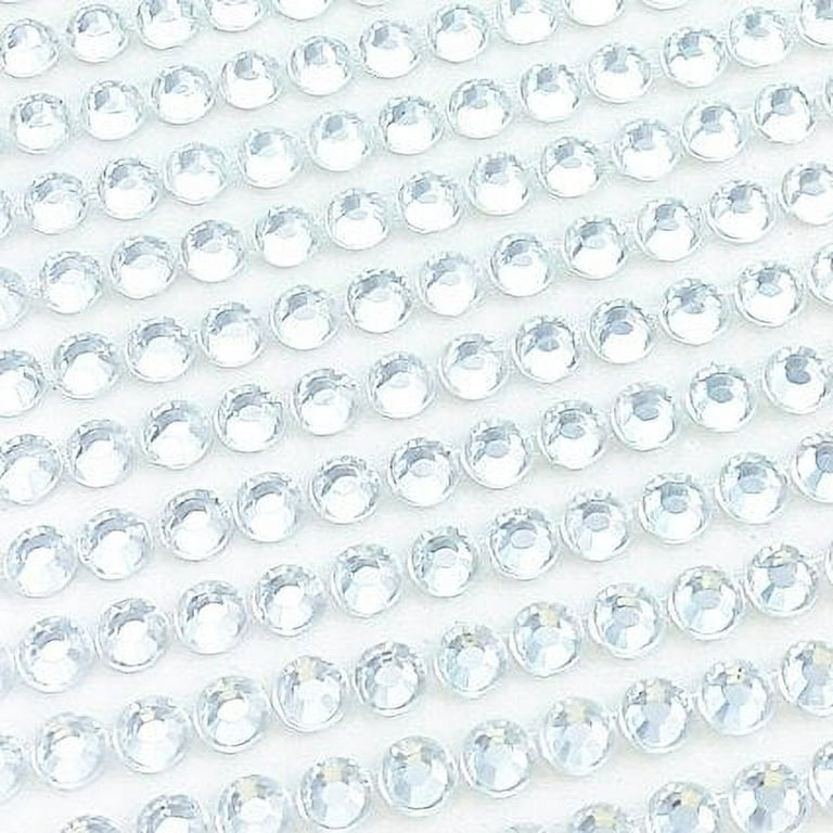 3mm 750pcs Rhinestone Stickers 12 Kinds Colors Stick on Clear