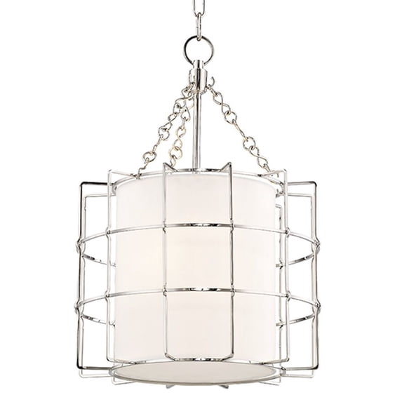 1516-PN-Hudson Valley Lighting-Sovereign 2-Light LED Pendant - 16 Inches Wide by 21.75 Inches High-Polished Nickel Finish -Traditional Installation