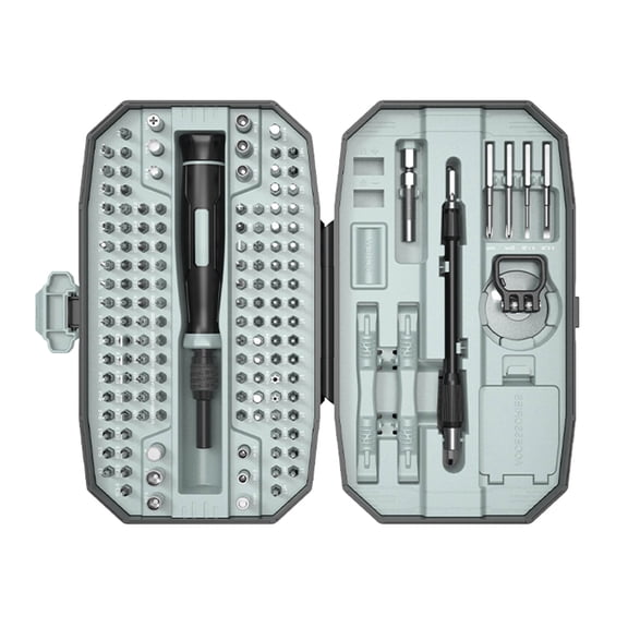 152-in-1 Compact Screwdriver Set with Anti-Fatigue Handle & Case for Jewelry, Glasses Maintenance