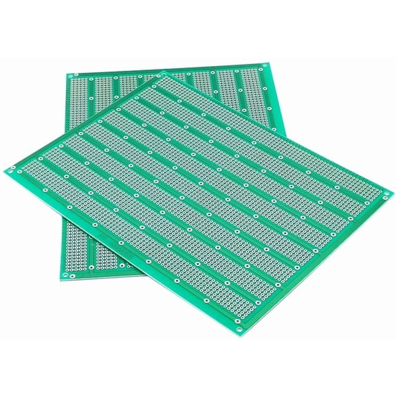 1520 prototype board solderable, universal printed circuit board suitable for electronic projects, gold-plated, 6