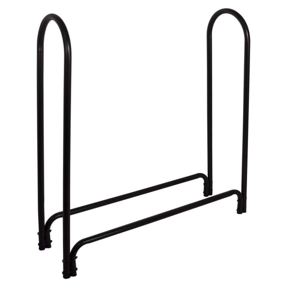 15203 Deluxe Outdoor Log Rack, Black, 4-Feet, Log Rack Only
