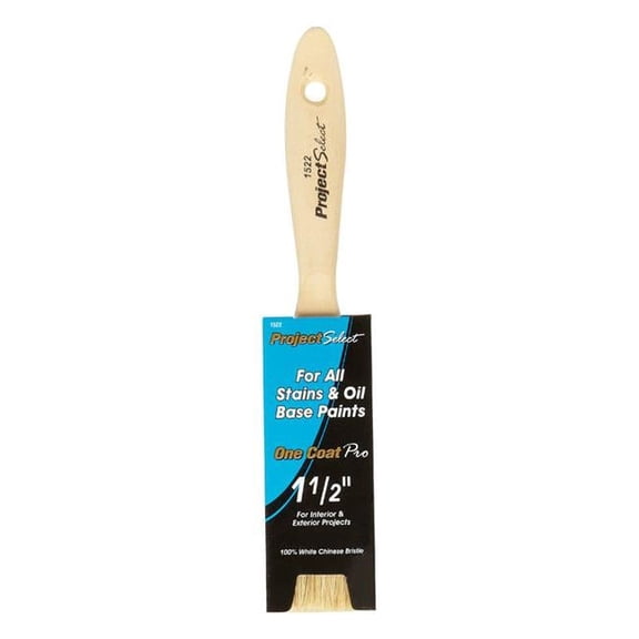 1522-1.5 1.5 in. Varnish Bristle Paint Brush - White