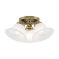 thumbnail image 1 of Livex Lighting Edgemont Ceiling Mount in Antique Brass, 1 of 8