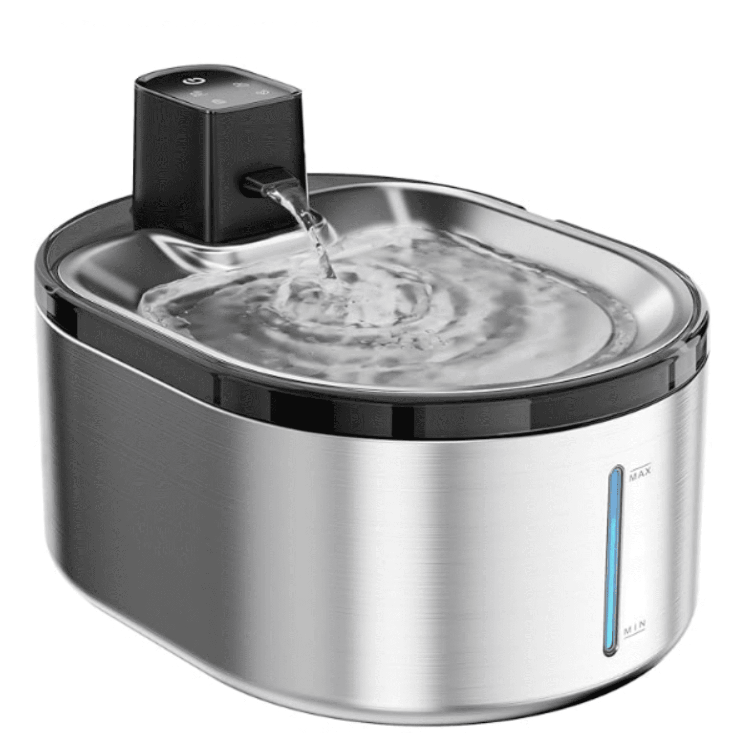 152oz/4.5L Cat Fountain Battery Operated, Cordless Pet Water Fountain for Cats & Dogs with Motion Sensor, Ultra Quiet Pump, Multi-Filtration