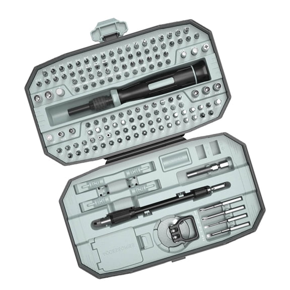 152pc Screwdriver with Grip & Steel Tips for Electronics, Watches, and Home Repairs