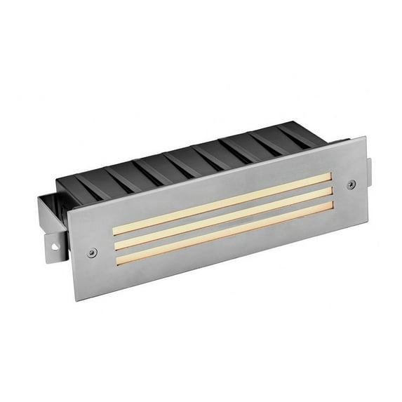 15335SS-Hinkley Lighting-Sparta - 10 x 3 x 3.25 Inch Large Landscaping Dash LED Louvered Brick Light