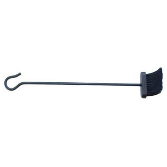 15348 30 in. Black Steel Construction Fireplace Brush
