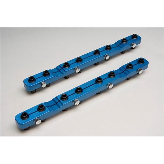 1535001 Billet Aluminum Stud Girdle Kit for Small Block Chevy, Blue Anodize - 0.43-20 in. Thread Studs