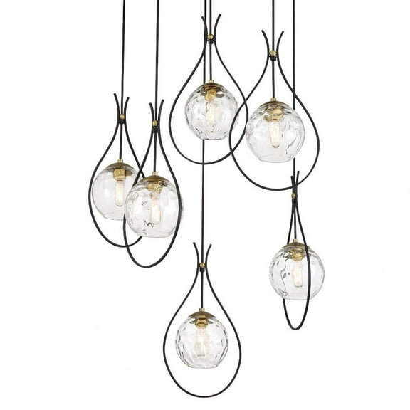 1536-726-Minka Lavery-Cody - 6 Light Pan Pendant-36 Inches Tall and 28 Inches Wide