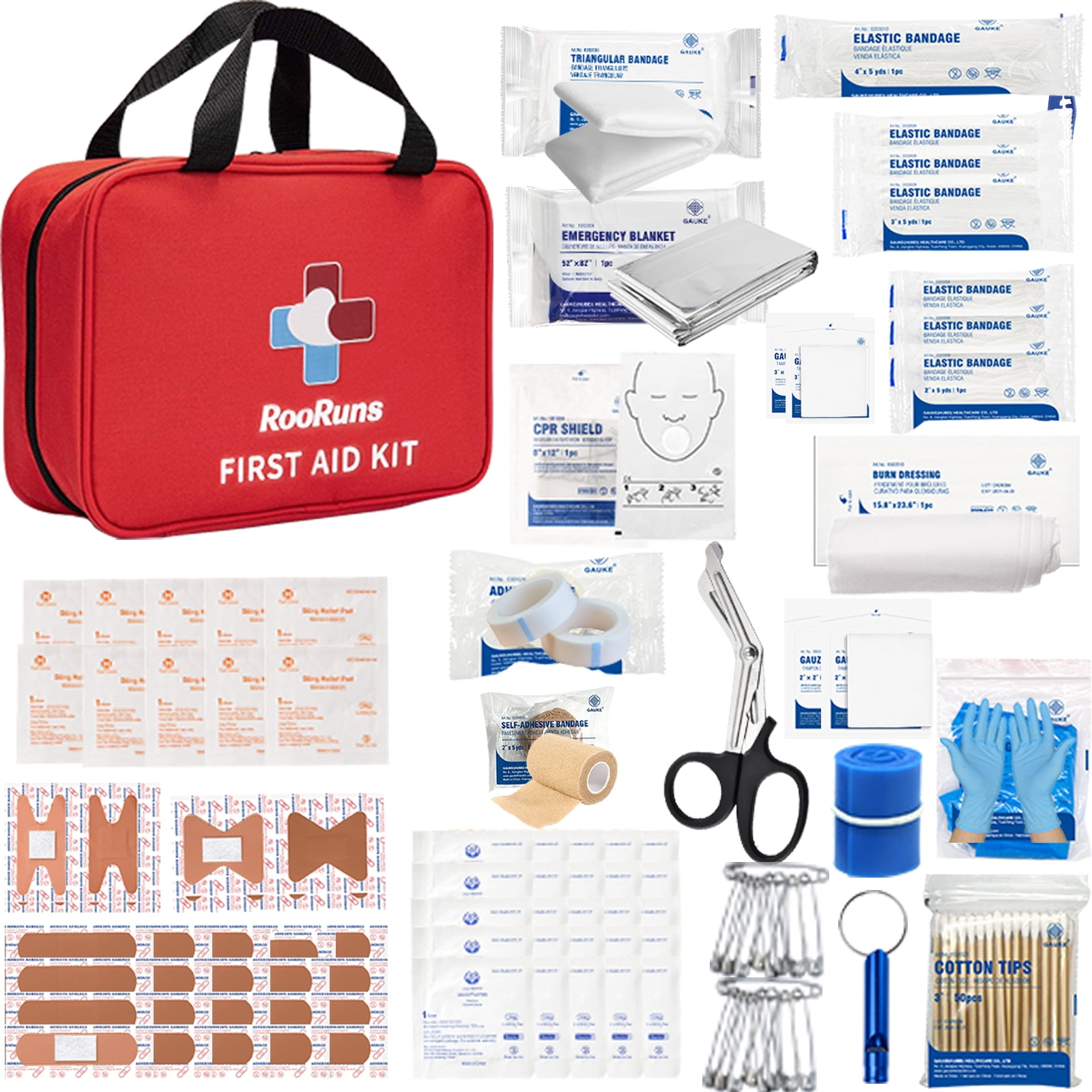 153PCS First Aid Kit Emergency Bag Trauma Kit for Car Home Dorm ...