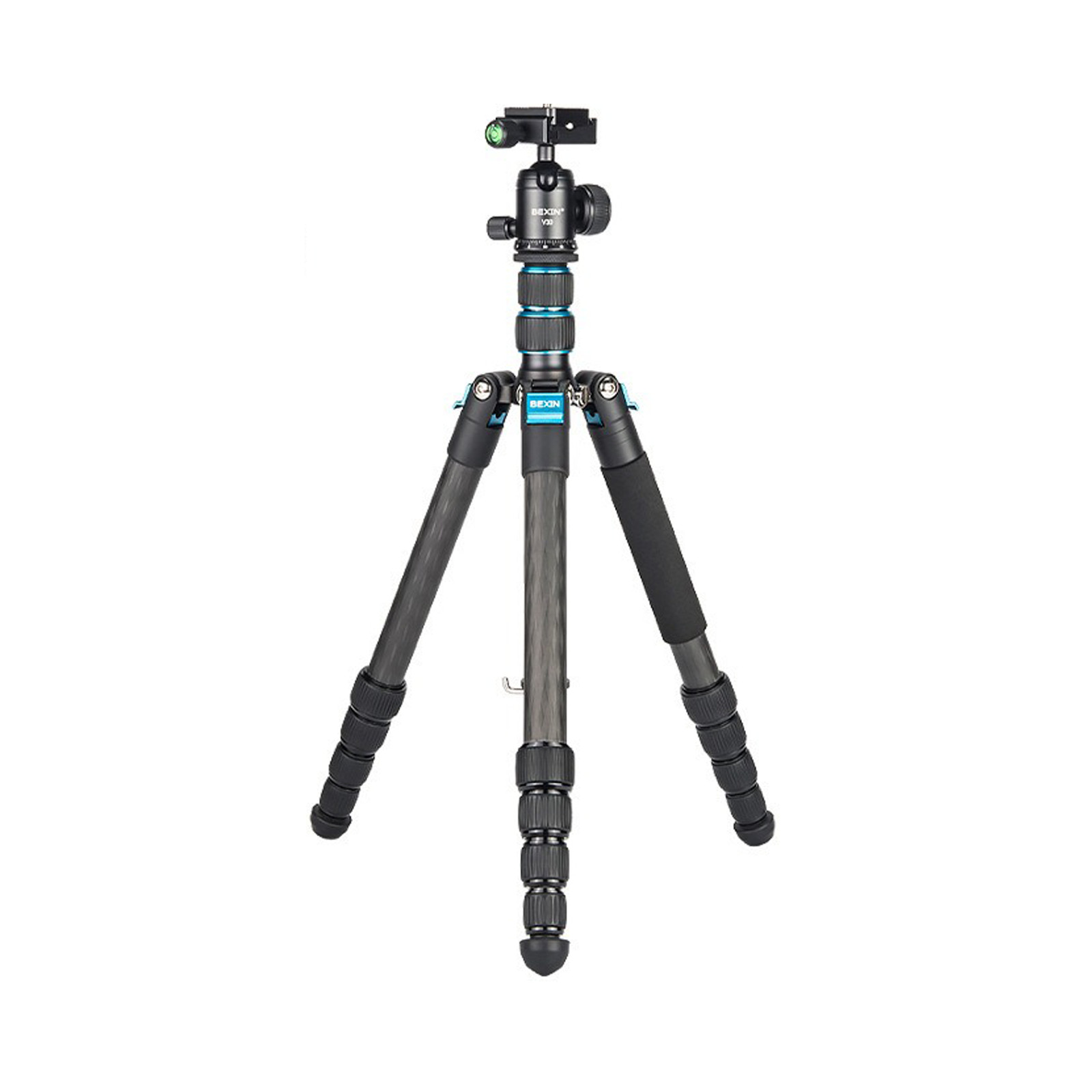 153cm Carbon Fiber Tripod Set with 360° Panoramic Head for DSLR Camera and Smartphone – Portable Travel Tripod with Monopod Conversion & Dual Center Column
