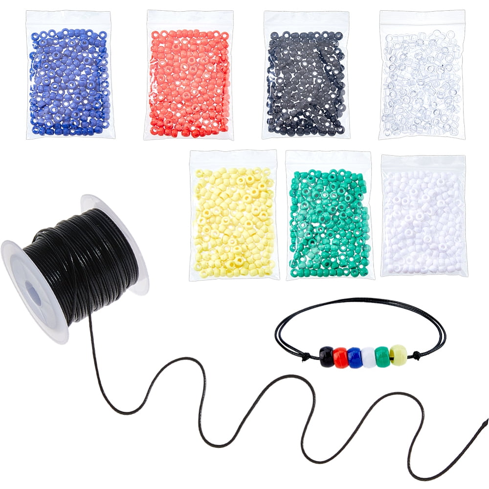 1540Pcs 9mm Beads Bracelet Making Kit Round Beads DIY Crafts for Jewelry Making Charms Bracelet Kit DIY Arts and Crafts Birthday Gifts Preppy