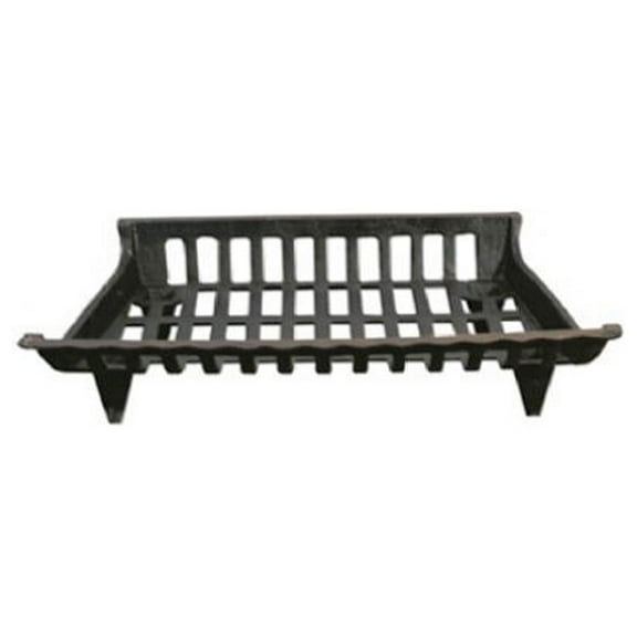 15424 Cast Iron Fire Grate, Black, 24-Inch