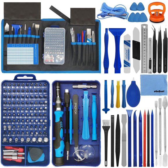 155 in 1 Precision Screwdriver Set Professional Electronic Repair Tool Kit for Computer, Eyeglasses, iPhone, Laptop, PC, Tablet,PS3,PS4,Xbox,Macbook,Camera,Watch,Toy,Jewelers,Drone Blue