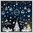 thumbnail image 1 of 155 PCS Christmas Window Cling Sticker, White Snow for Home Party Supplies Shop Window Glass Display Decoration, 1 of 6