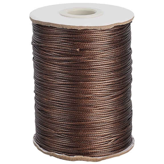 155 to 160M 1mm Wax Polyester Cord Waxed Thread Knotting Braiding Round Wax Coated Artisan Bracelet Rope Beading String DIY