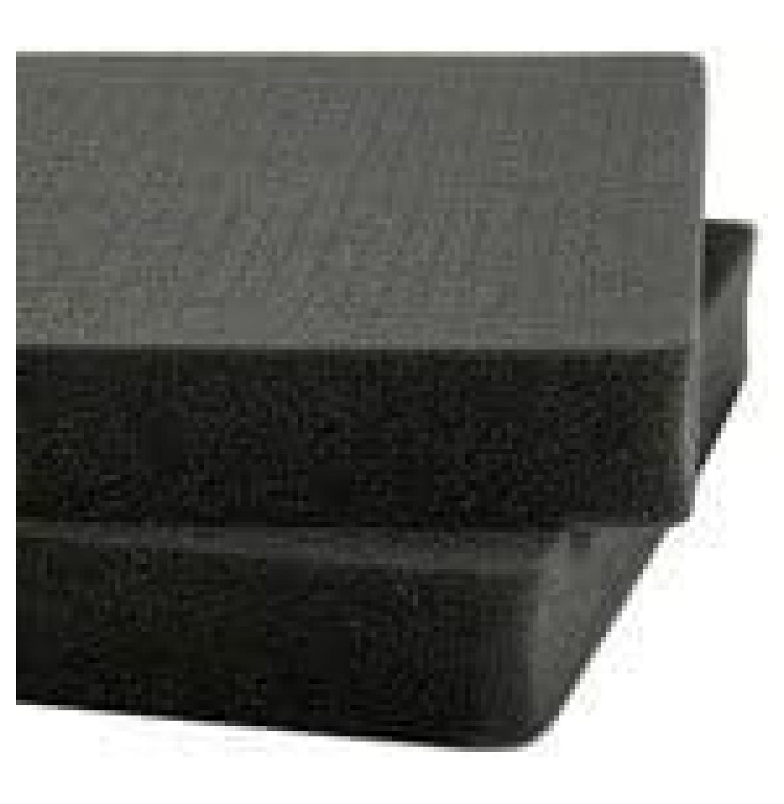 1550 Case Foam Insert - 2-Piece Middle Pluck Foam Set - 18.63" x 14.18" x 2.5" - Replacement Die-Cut Foam for 1550 Classic Series Cases - Customizable Interior Protection