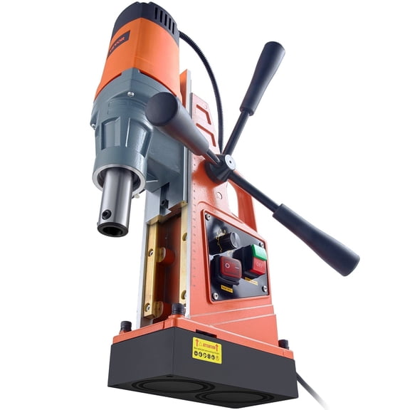 1550W Magnetic Drill Press, 2" Boring Diameter, 500 RPM Variable Speed, 13000N(2922lbf) Portable Mag Drill for Metal, Railway & Home Improvement (Electric Drill Machine)