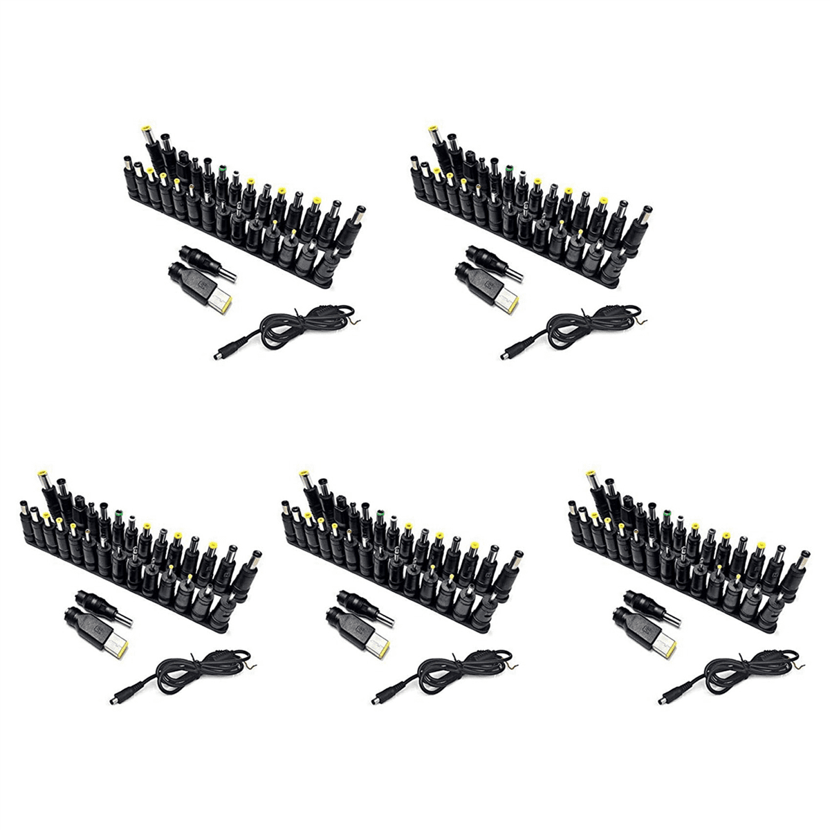 155Pcs Laptop DC Power Supply Adapter Connector Plug AC DC Jack Charger ...