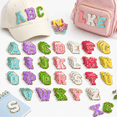 156-Piece Chenille Iron-On Letter Patches, Preppy Felt Alphabet for ...