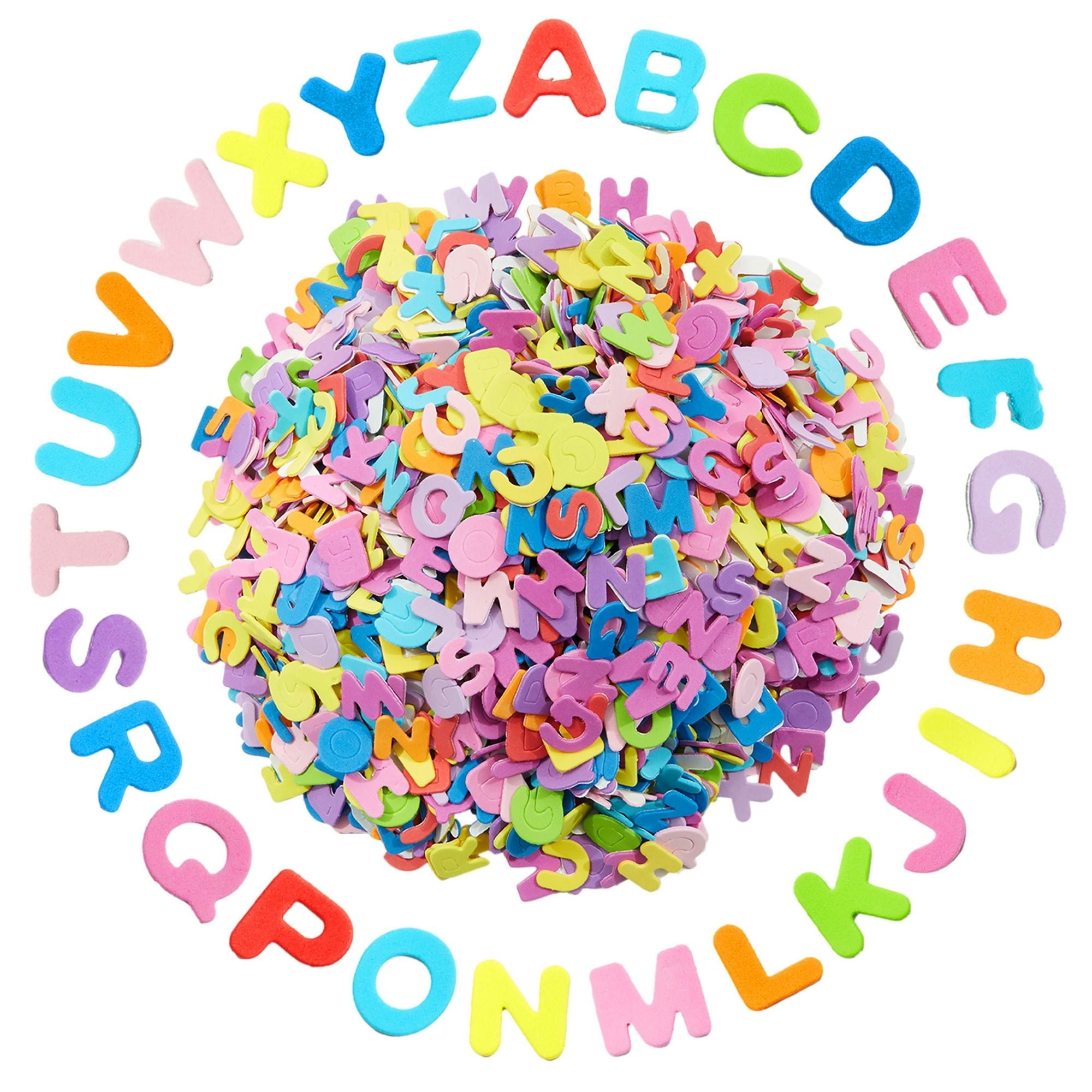 Waynoda 60 Sheets 2880 Pieces Alphabet Letter Stickers Self Adhesive  Colorful Sticker for Kids DIY Art Project Hand Craft