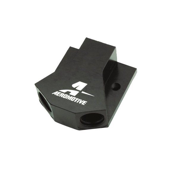 Aeromotive Y Block -10 AN to Two -8 AN Fuel Line Adapter Part #15620