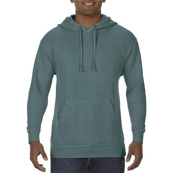 1567 Chouinard Adult Fleece Pullover Hood, Denim, Medium