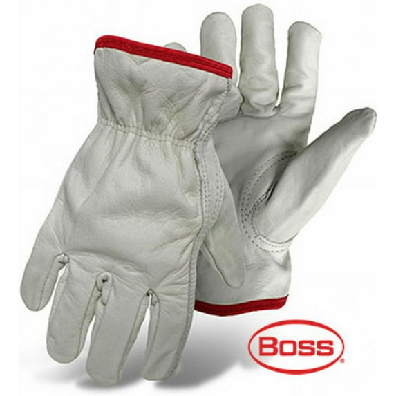 15671 Boss Gloves, Size Small Cowhide Driver, Unlined & Open Cuff