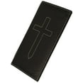 thumbnail image 1 of 156CF_JE Cross Sign Basic Leather Checkbook Cover, 1 of 5