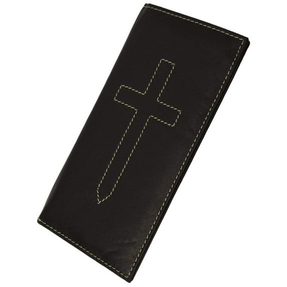 156CF_JE Cross Sign Basic Leather Checkbook Cover