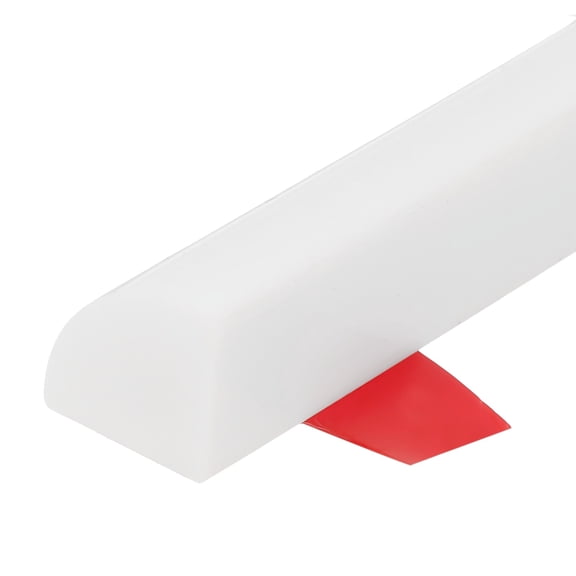 157 Inch Quarter Round Molding Water Barrier, White